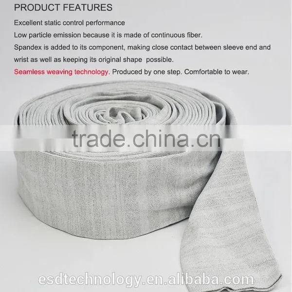Seamless Weaving Conductive Knitting Cuff for Static Control