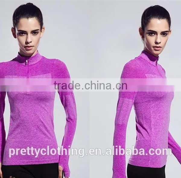 Women's Sweatshirts Half-Zip Quarter Long-Sleeve Yoga Running Pullover Jacket photo-6