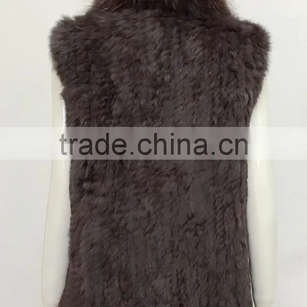 YR644 European Style Black Rex Rabbit Fur Coat Women photo-4