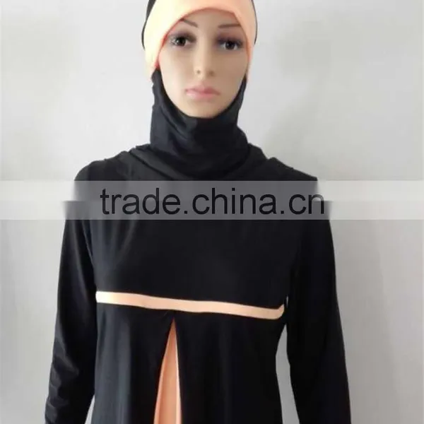 2016 Hot Sales Woman Ruffle Muslim Swimsuit Costume photo-2
