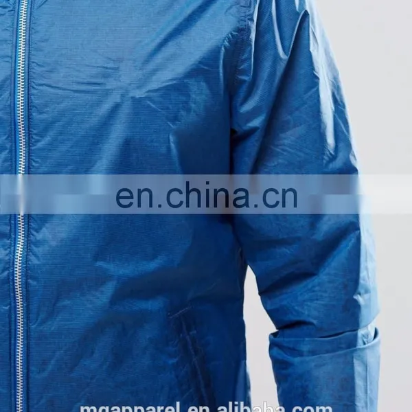 2016 Fashion Plain Lightweight Windbreaker Jacket for Men photo-4