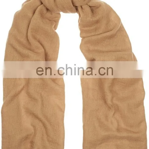 Factory Price Custom Cheap Cashmere and Silk Blend Fringe Scarf