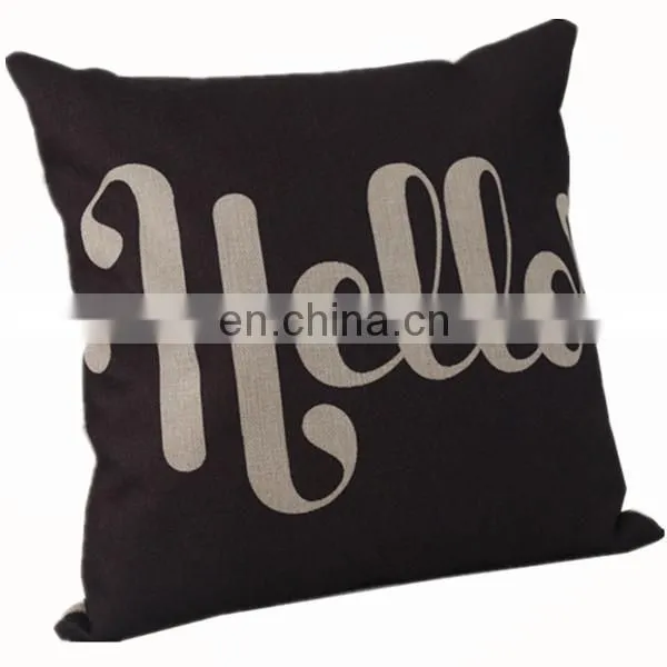 Top Selling Cheap New Design Car Seat Cushion Cover Fashion Digital Decor Plain Cotton Throw Pillow Cover photo-2