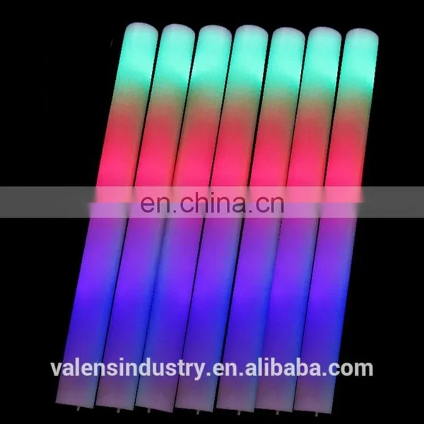 Custom Logo & Print Colorful LED Flashing Light Foam Stick LED Flash Light up Foam Stick for Concert Christmas Wedding Party