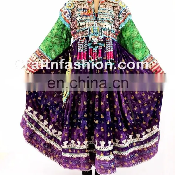 Vintage Banjara Kuchi Tribal Ethnic Clothes- Vintage Traditional Kutchi- Vintage Gypsy Afghani Handmade Kuchi Dress photo-3