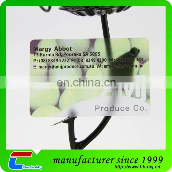 CR80 85.5*54mm Chuangxinjia Professional Manufacturer Custom Plastic Transparent Business Card photo-2
