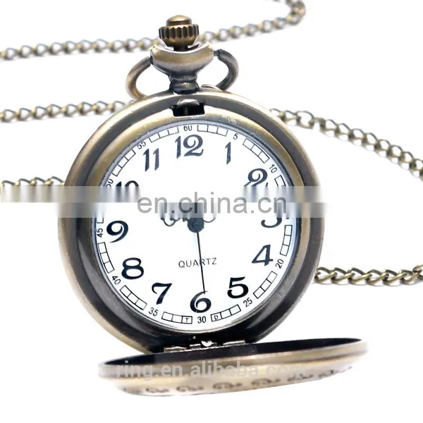 Factory Direct Sell Hawk Quartz Pocket Watch Necklace Pendant Waterproof Unisex Eagle Design Pocket Watch photo-3