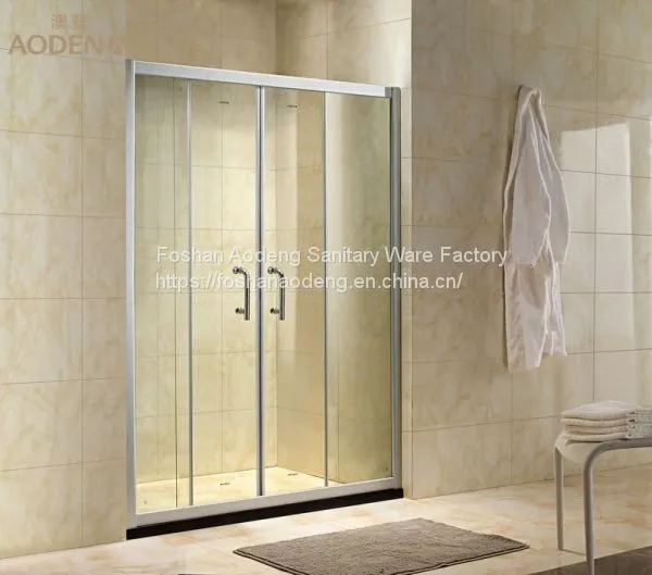 Tempered Glass Aluminum Frame Shower Screen