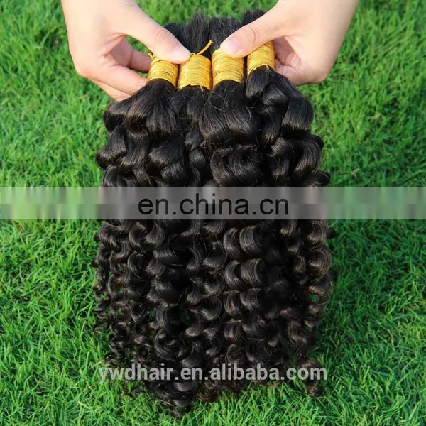 10-40INCH 8A Unprocessed Brazlian Virgin Hair Kinky Curly Raw Unprocessed Virgin Hair Brazilian Bulk Hair For Braiding Curly photo-4