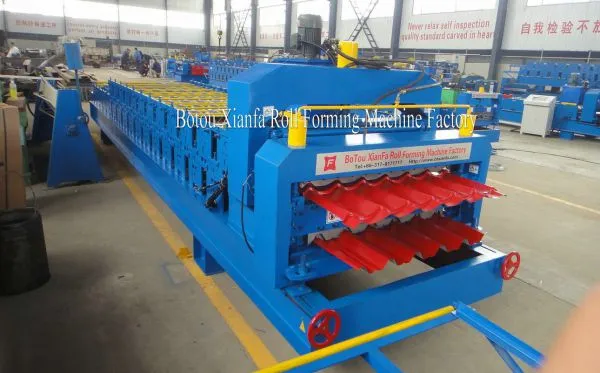Trapezoidal Roof Panel Double Roll Forming Equipment photo-2