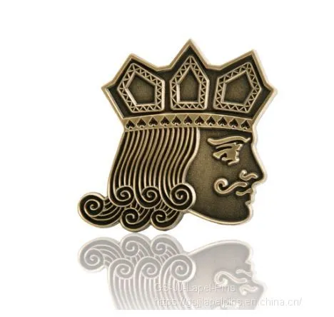 GS-JJ Playing Cards Jack Antique Pins