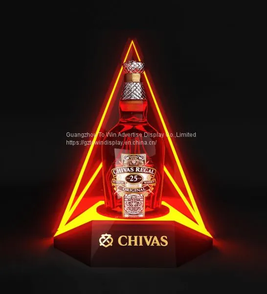 Chivas Wine Bottle Stand Display,liquor Glorified Luminous LED Display photo-4