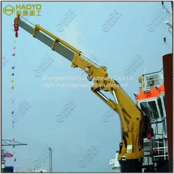Small Knuckle Boom Fishing Boat Mini Crane Price for Sale