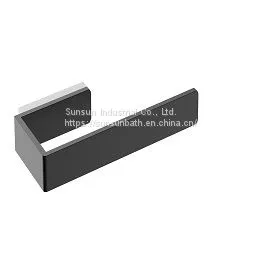 Custom Square Polished Chrome Towel Ring