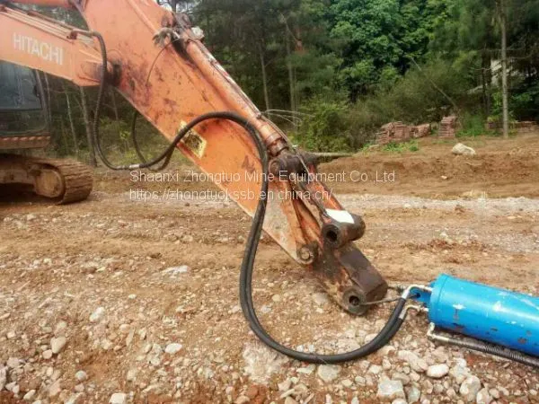Ztp-260 Ultra Rock Splitter Mounted With Excavator