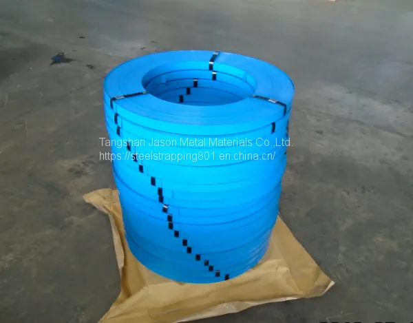 factory primary quality blue painted steel strapping