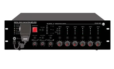 EN54-16 Voice Evacuation Controller EVAC-500 Digital Voice Alarm Sytem Audio Power Amplifier