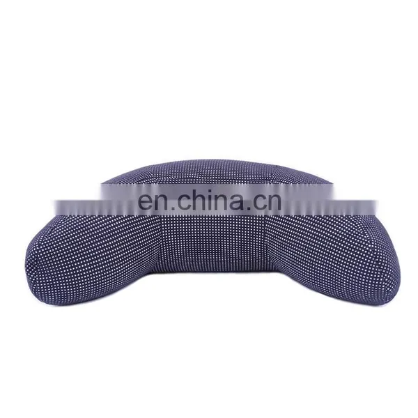 Factory Price Blue Good Neck Protection C Shape Multi Functional Pillow Soft Waist Cushion With Food Grade Polystyrene Filling photo-5