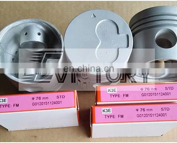 for Mitsubishi K4E Piston Ring Engine Head Cylinder Gasket Bearing Complete Kit photo-2