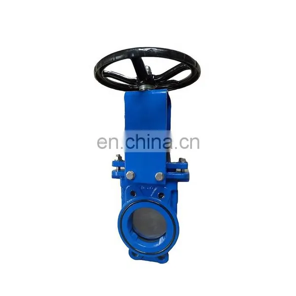 DN100 Ductile Cast Iron Pneumatic Knife Gate Valve PN10 photo-3