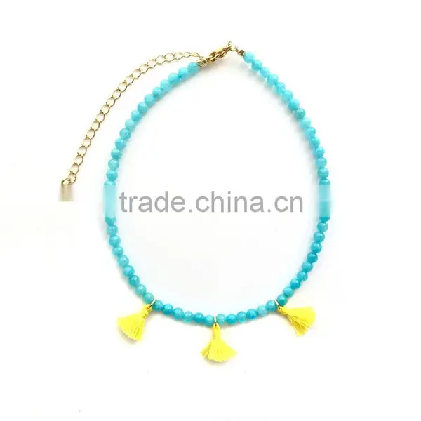 DC03-25 New Arrival Bead Jewellery Bead Chain Necklaces Designs Custom Logo Necklaces photo-2