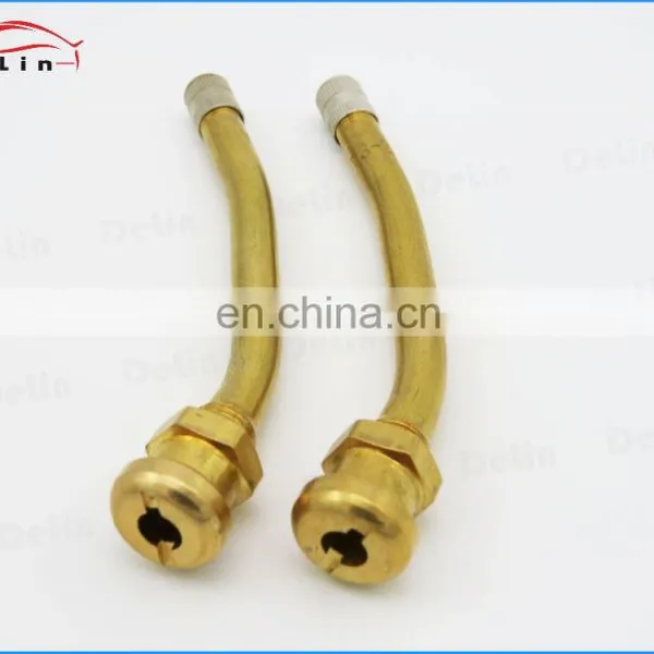 DeLin Hot Sell V3.20.11 Tube Metal Clamp-in Truck Bus Tire Valve photo-2