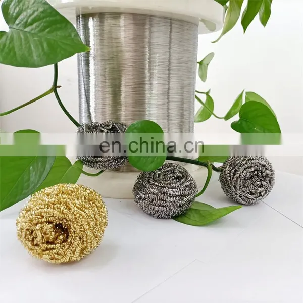 16g Stainless Steel 410 Wire 0.13mm Pot Scrubber for Kitchen Cleaning photo-5