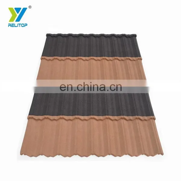 Modern Style Nosen Type Stone Coated Steel Roof Tile 0.3mm 0.35mm 0.4mm 0.5mm Metal Roofing Sheet photo-4