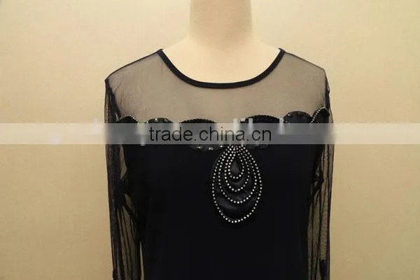 Lace Fashion Long Sheelve Blouse
