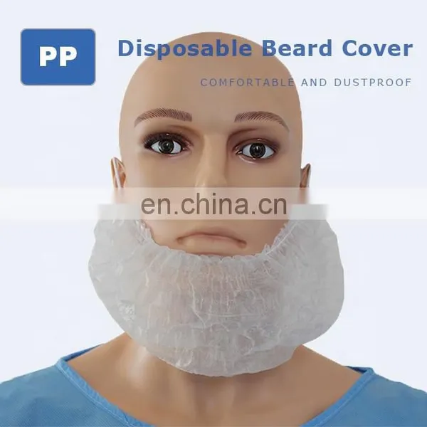 Disposable PP Non-woven Beard Cover Food Industry Beard Cover photo-3