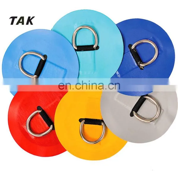 14cm Diameter Stainless Steel D-Ring Replacement Patch PVC for RIB Inflatable Boat