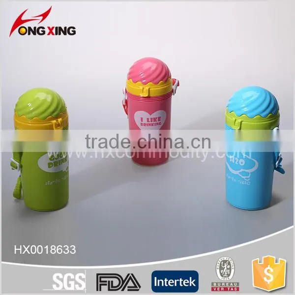 Fashion Ice Cream Shaped Plastic Sport Straw Bottle for Kids photo-2