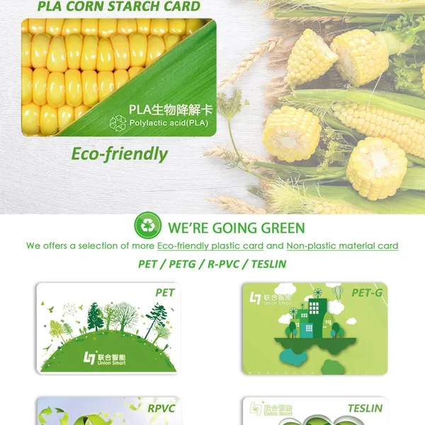 100% Eco-friendly Factory Price Bio Eco-friendly PLA Polylactic Acid Card PLA Material Smart Card photo-5