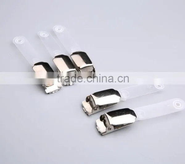 ID Badge Clips With Snap Strap