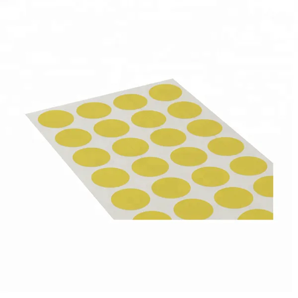 High Temperature Round Masking Die Cut Roll Single Sided Silicone Adhesive Gold Finger Dot Polyimide Tape photo-4