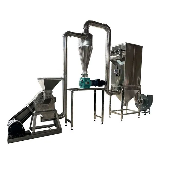 New White Food Grade Stainless Steel Grinder Automatic Spice Pattern Pepper and Sugar Crusher for Powder Making