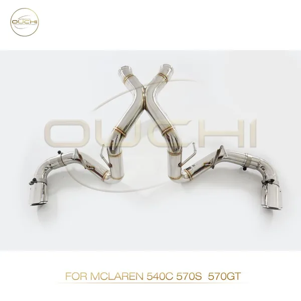 SS304 Exhaust System Catback for Mclaren 570S 540C 570GT/570S/600LT/ 720S Muffler With Tips High-performance Car Exhaust Parts