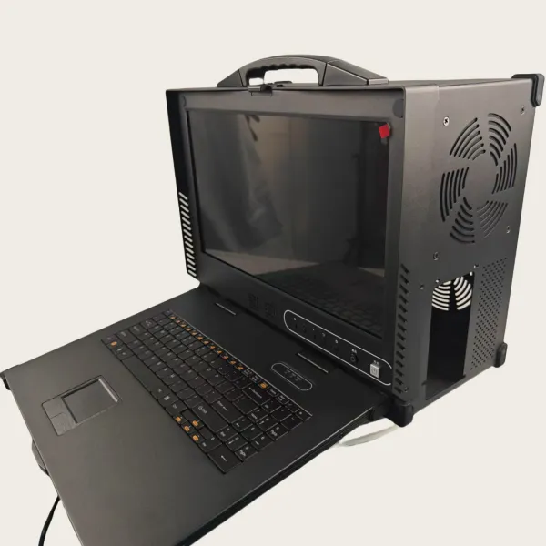Industrial Computer 17.3-Inch/21.3-Inch Flip-Down Portable Case Ruggedized Metal Construction Supports ATX Motherboards photo-2