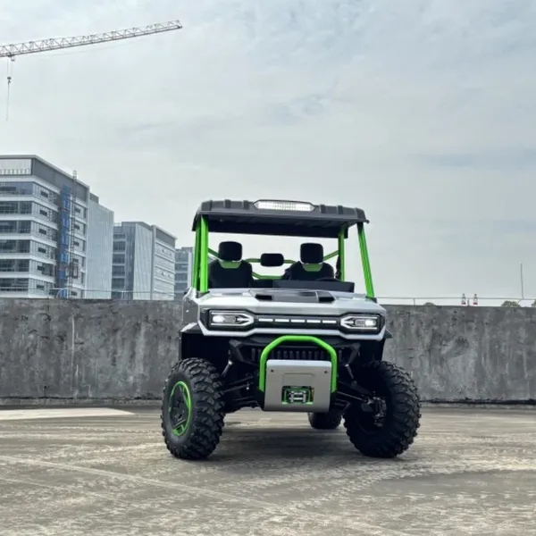 10kw Automatic Shaft Drive Switchable 2WD/4WD Electric UTV for Adults With Lithium Battery and Disc Brakes photo-4