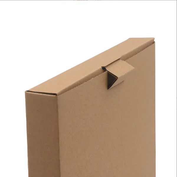 Custom Logo Kraft Rigid Cardboard Mailer Envelope Stay Flat Shipping Box for Document Photo Book photo-4