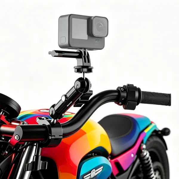 Action Camera Pole Mount for Motorcycle and Bike Gopro Cameras Accessories Kit photo-4