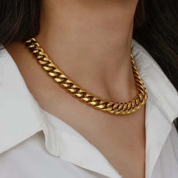 18K Gold Plated Stainless Steel Necklace Wholesale for Boutique Stores and Online Retailers Bulk photo-3