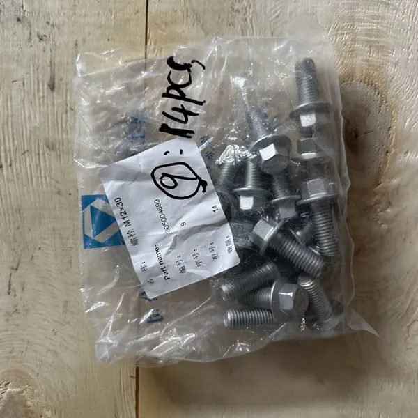 High Quality XCMG Spare Part Bolt M12×30 Part No.805004699 photo-4