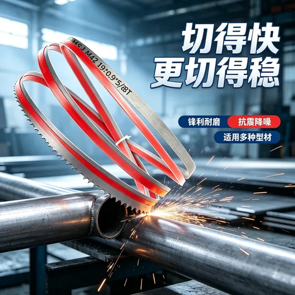 Hongshengjie Dual-Metal Belt Saw Blade: Width 19, Length 2360 – Specialized for Metal Cutting photo-2
