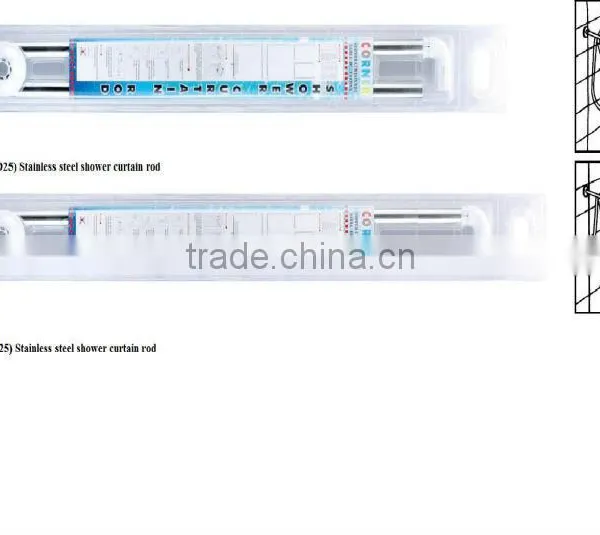 Shower Curtain Pole Stainless Steel Shower Rod SS304 Shower Curtain (8019-1) photo-4