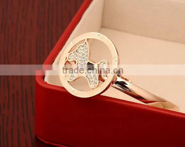 High Quality Lovely Rose Gold Dog Charm Animal Bracelet photo-4