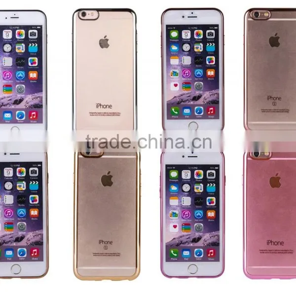 TPU Scratch Resistant Soft Shell Plating Phone Case for Iphone 6s