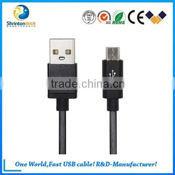 Remax Skynet Colorful Nylon + Aluminum 2.1A 1.0m Micro USB Data Cable for Samsung photo-2
