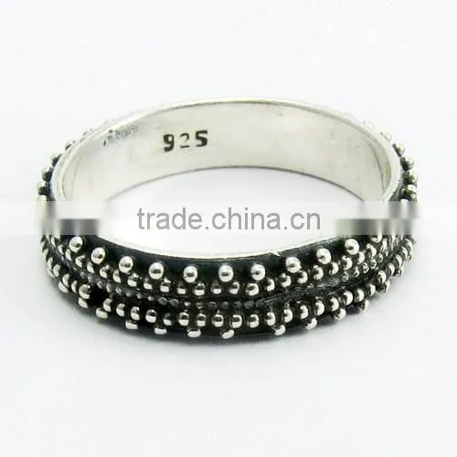 New Amazing Oxidized Plain Silver 925 Sterling Silver Ring