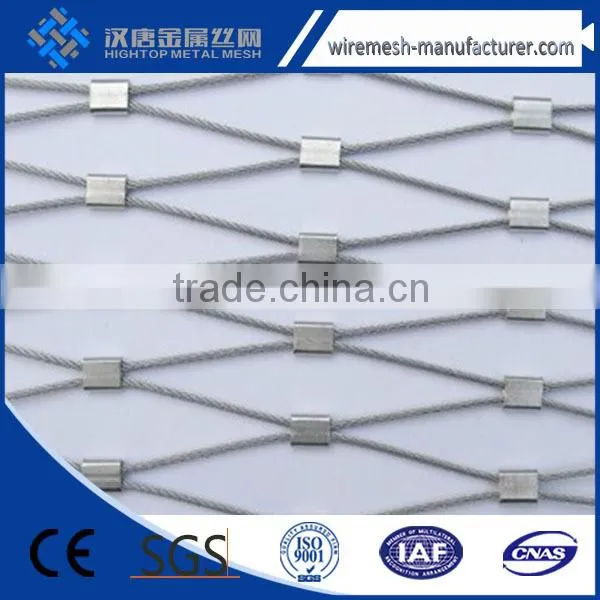7x7 Structure 1.6mmx60x104mm Flexible SS Rope Mesh Ferruled Type for Balustrade photo-3